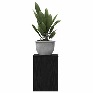 Pflanzenständer 2er-Set Schwarz Eiche 35cm