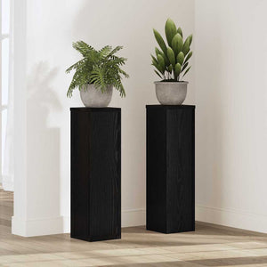 Pflanzenständer 2er Set Schwarz Eiche 60cm