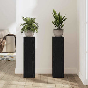 Pflanzenständer 2er Set Schwarz Eiche 60cm