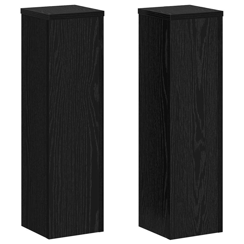 Pflanzenständer 2er Set Schwarz Eiche 60cm