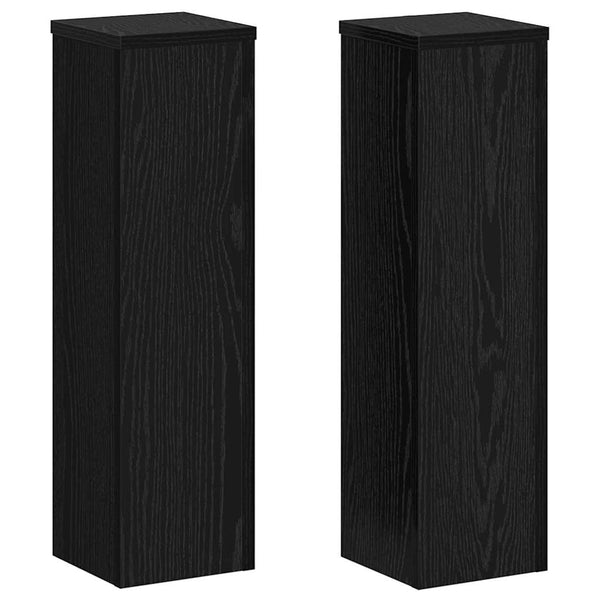 Pflanzenständer 2er Set Schwarz Eiche 60cm
