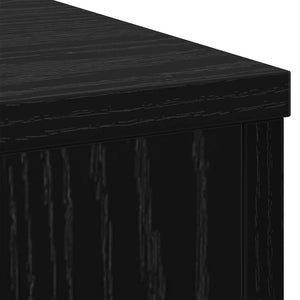 Pflanzenständer 2er-Set Schwarz Eichen-Optik 80cm