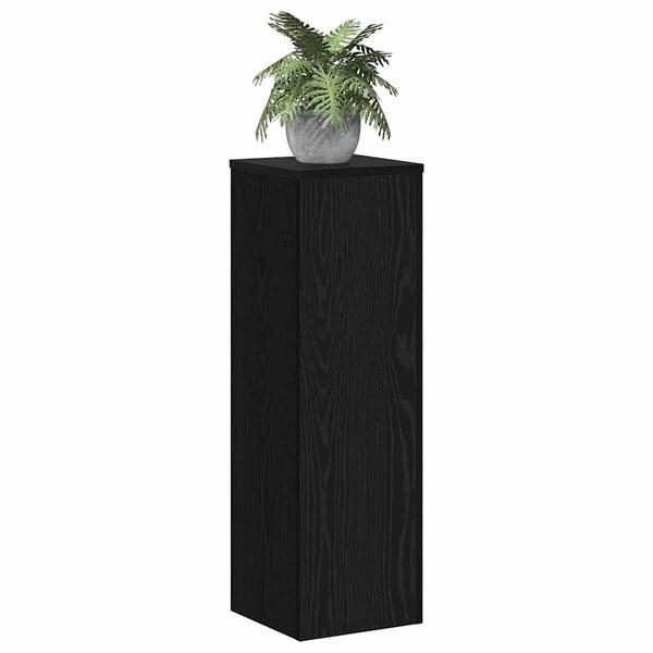 Pflanzenständer 2er-Set Schwarz Eichen-Optik 80cm
