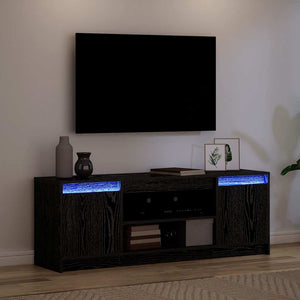 Schwarzes TV-Lowboard 139,5 cm
