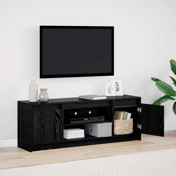 Schwarzes TV-Lowboard 139,5 cm