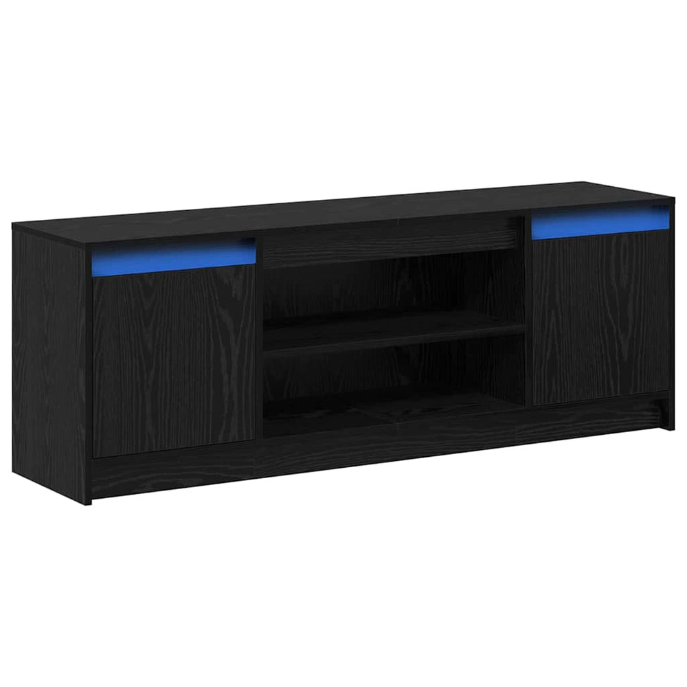 Schwarzes TV-Lowboard 139,5 cm