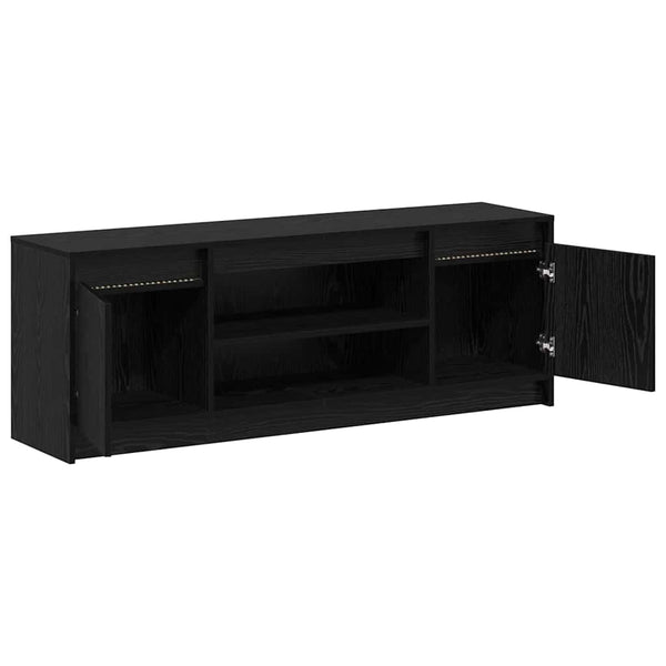 Schwarzes TV-Lowboard 139,5 cm