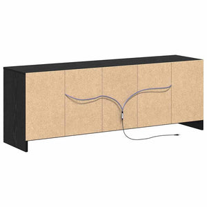 Schwarzes TV-Lowboard 139,5 cm