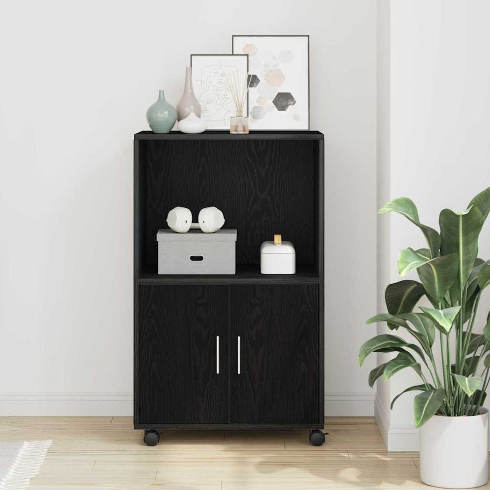 vidaXL Cabinet Black Oak Look 55 x 40 x 82 cm