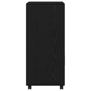 Schrank Schwarz Eichen-Optik 55x40x82 cm