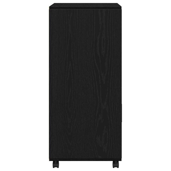 Schrank Schwarz Eichen-Optik 55x40x82 cm
