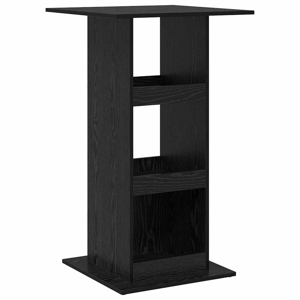 Bartisch Schwarz Eichenoptik 60x60 cm