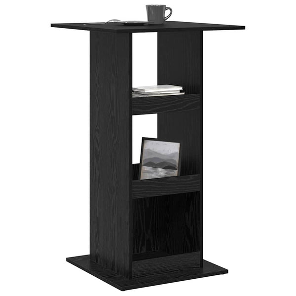 Bartisch Schwarz Eichenoptik 60x60 cm