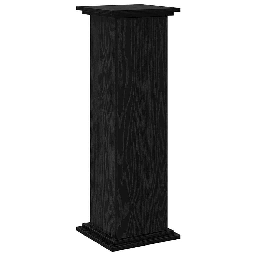 Pflanzenständer mit Regal, Schwarz Eiche, 90cm