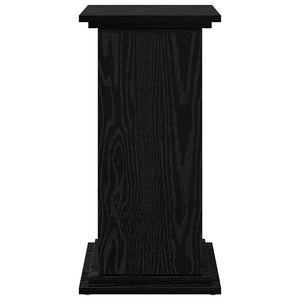 Pflanzenständer mit Regal, Schwarz/Eiche, 60cm