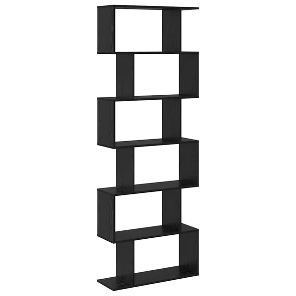 Bücherregal Schwarz Eichen-Optik 193,5 cm Hoch