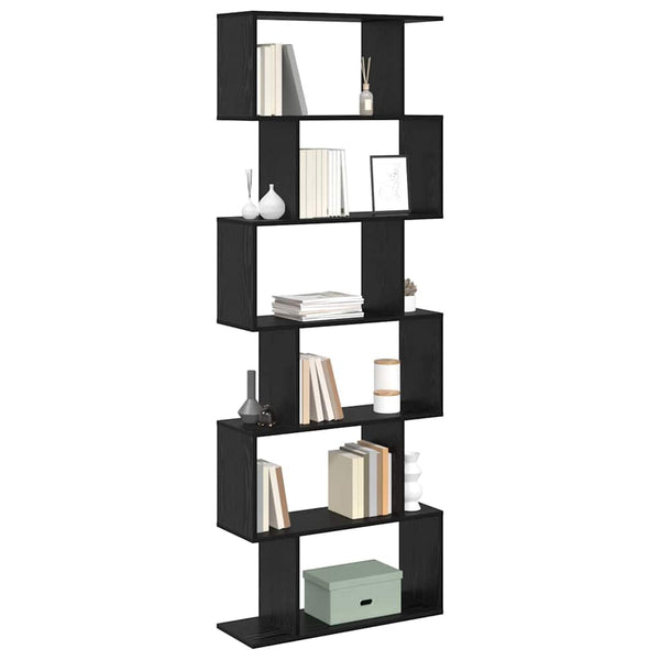 Bücherregal Schwarz Eichen-Optik 193,5 cm Hoch