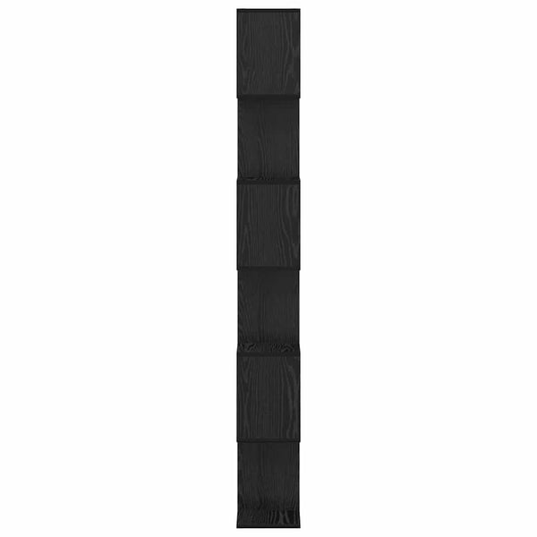 Bücherregal Schwarz Eichen-Optik 193,5 cm Hoch