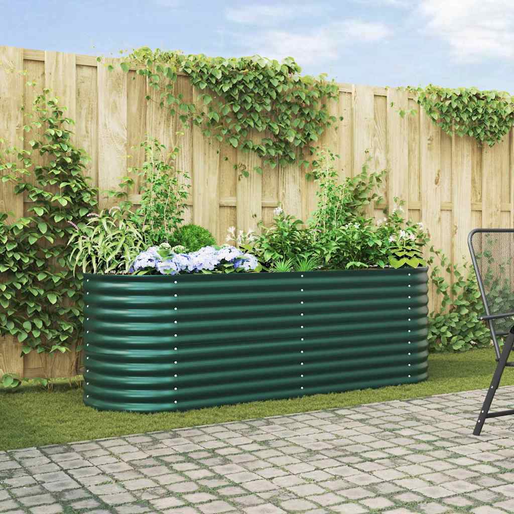 Hochbeet Grün 240 cm Stahl