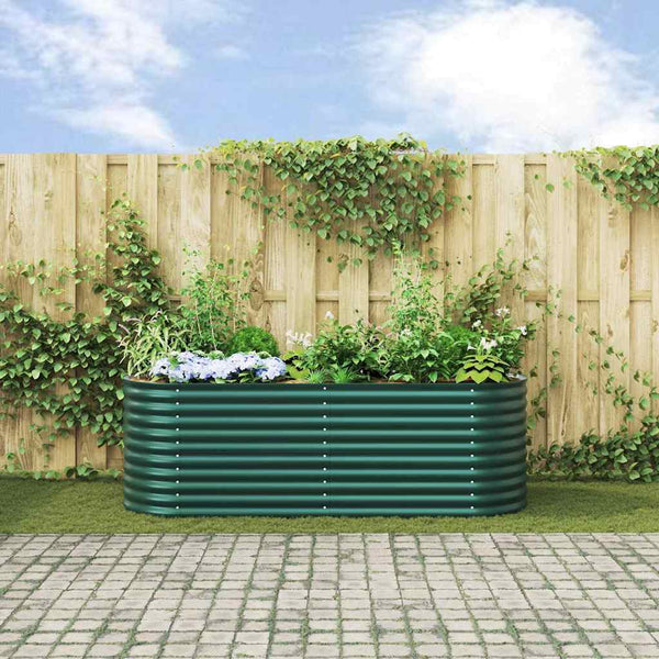 Hochbeet Grün 240 cm Stahl