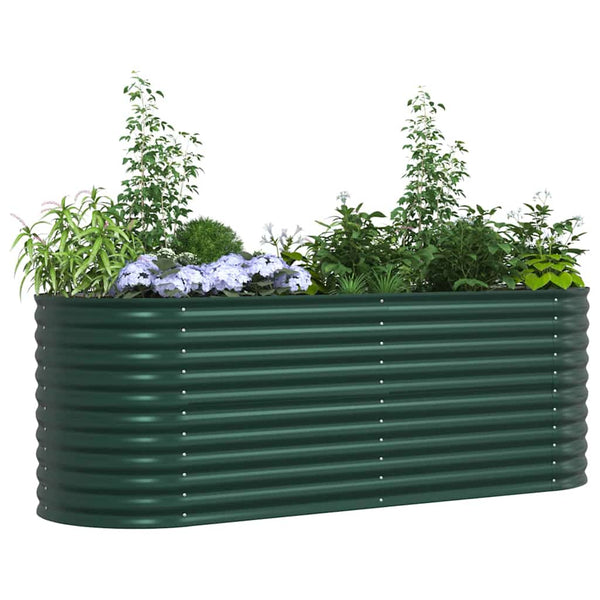Hochbeet Grün 240 cm Stahl