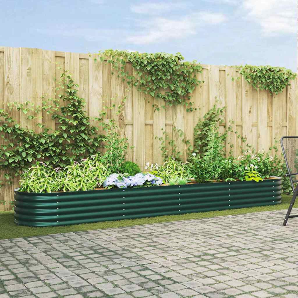 Hochbeet Grün 400 cm Stahl