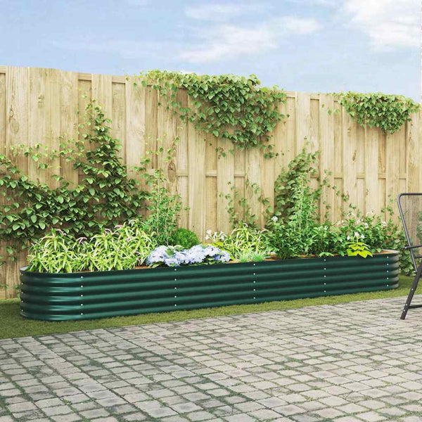 Hochbeet Grün 400 cm Stahl