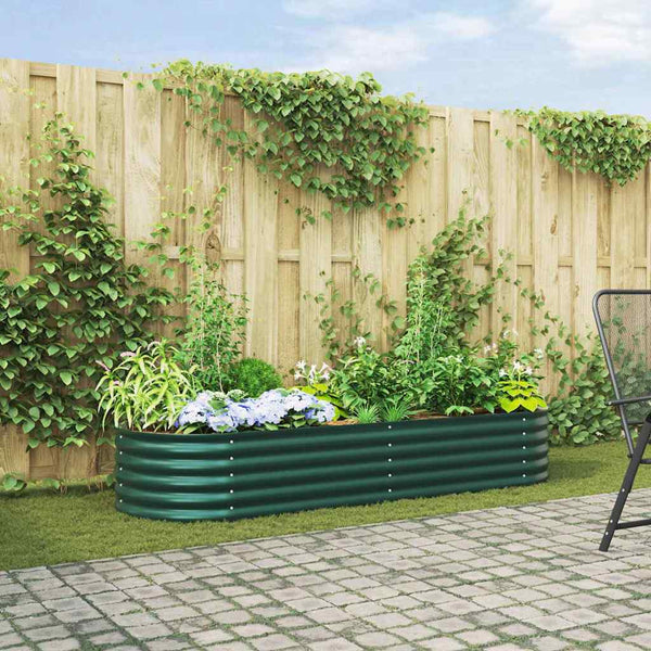 Hochbeet Grün 240 cm Stahl