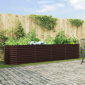 Hochbeet Braun 400 cm Stahl