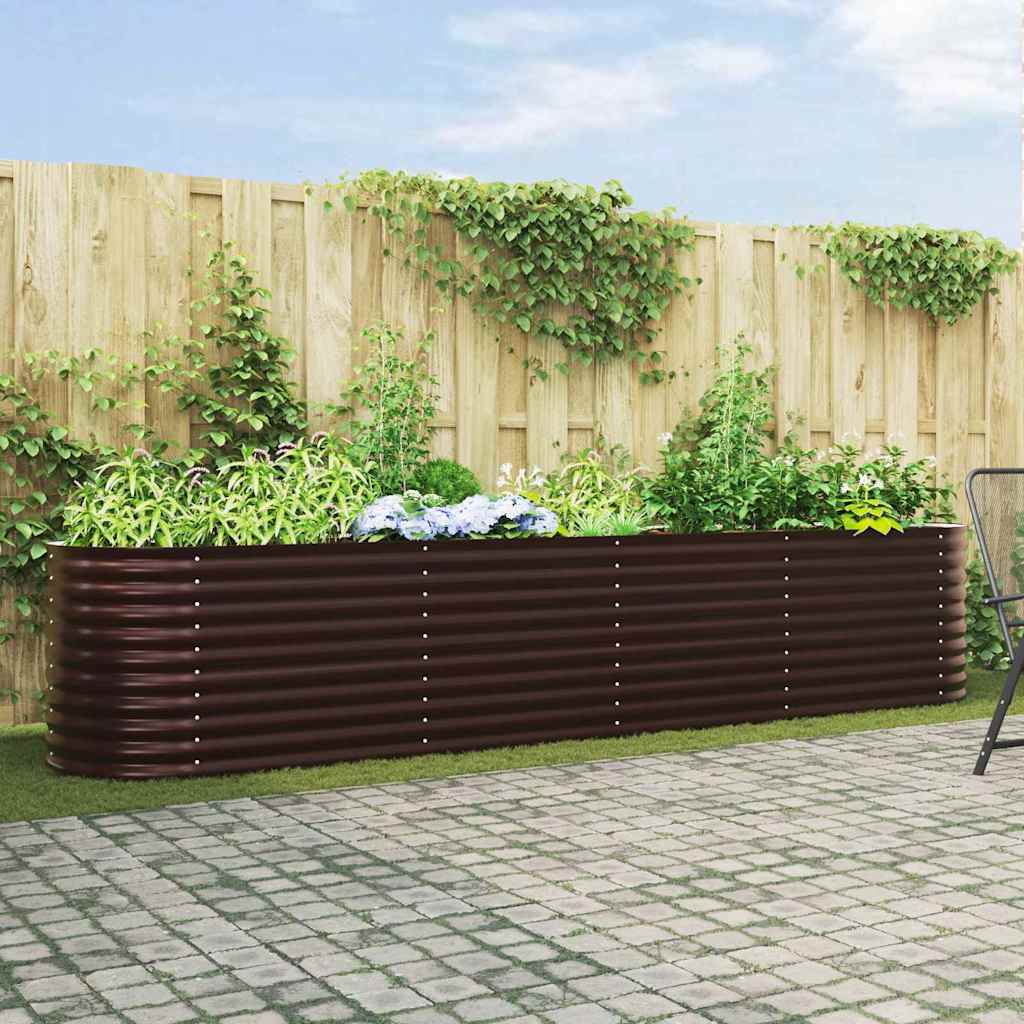 Hochbeet Braun 400 cm Stahl
