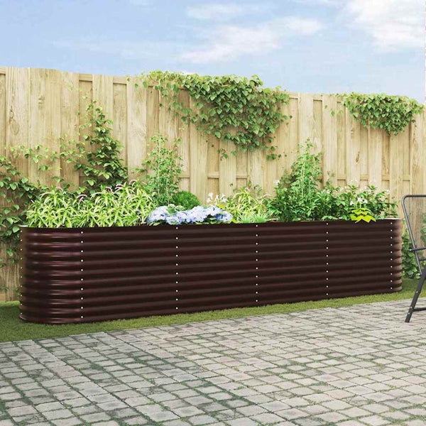 Hochbeet Braun 400 cm Stahl