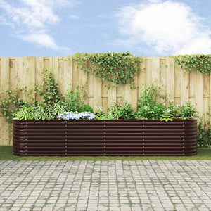 Hochbeet Braun 400 cm Stahl