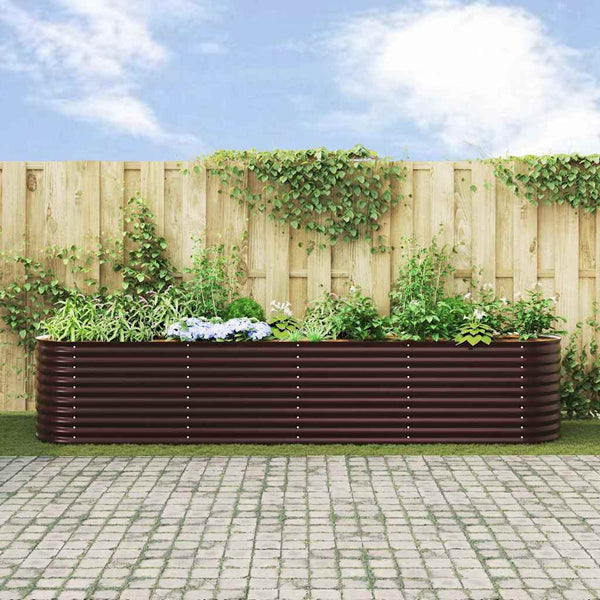 Hochbeet Braun 400 cm Stahl
