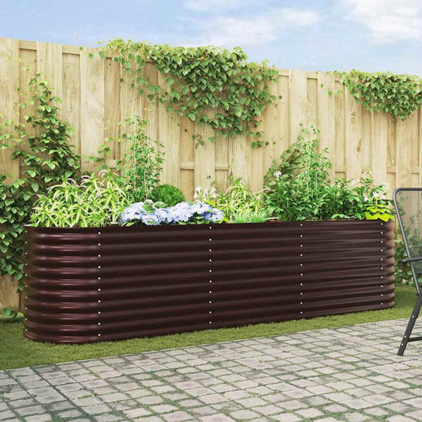 Hochbeet Braun 320 cm Stahl