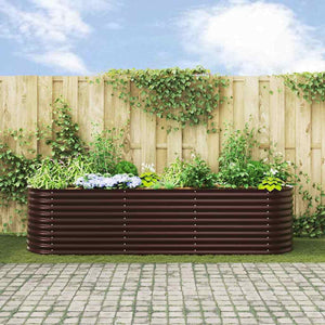 Hochbeet Braun 320 cm Stahl