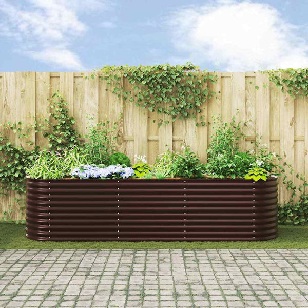 Hochbeet Braun 320 cm Stahl
