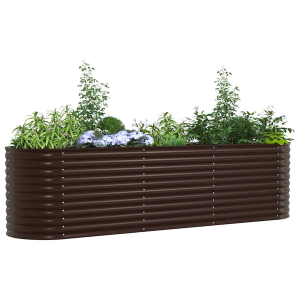 Hochbeet Braun 320 cm Stahl