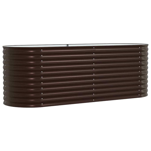 Hochbeet Braun 240 cm Stahl