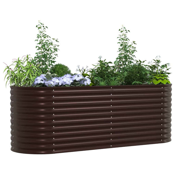 Hochbeet Braun 240 cm Stahl