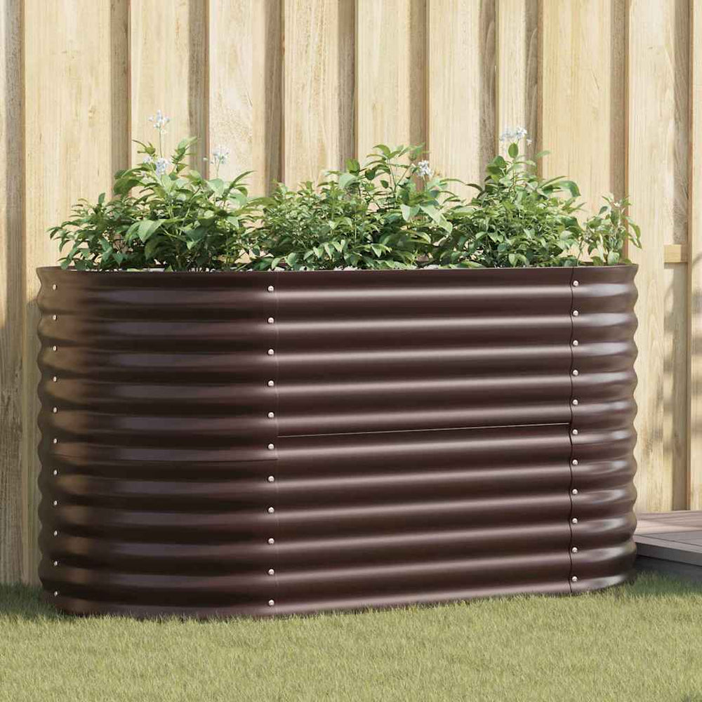 Hochbeet Braun 160 cm Stahl