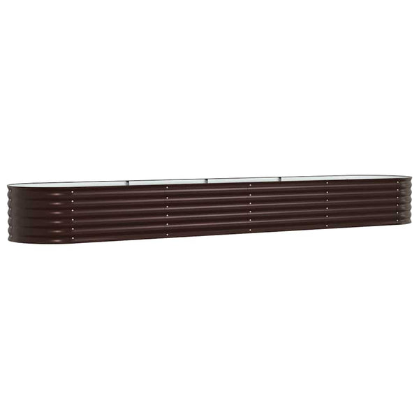 Hochbeet Braun Stahl 400x80x44cm