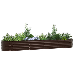 Hochbeet Braun Stahl 400x80x44cm