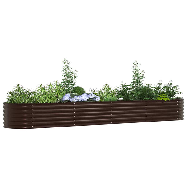 Hochbeet Braun Stahl 400x80x44cm