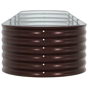 Hochbeet Braun Stahl 400x80x44cm