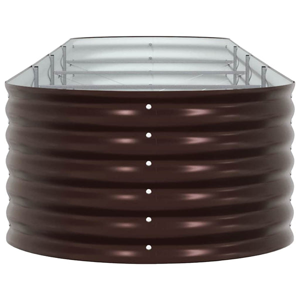 Hochbeet Braun Stahl 400x80x44cm