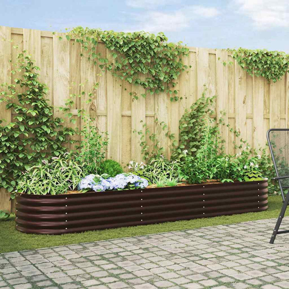 Hochbeet Braun 320 cm Stahl