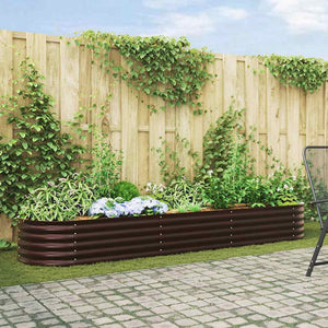 Hochbeet Braun 320 cm Stahl