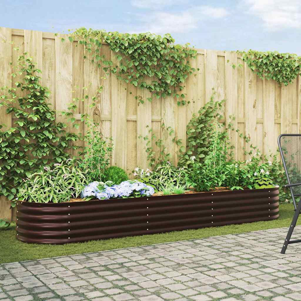 Hochbeet Braun 320 cm Stahl