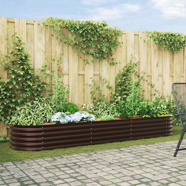 Hochbeet Braun 320 cm Stahl