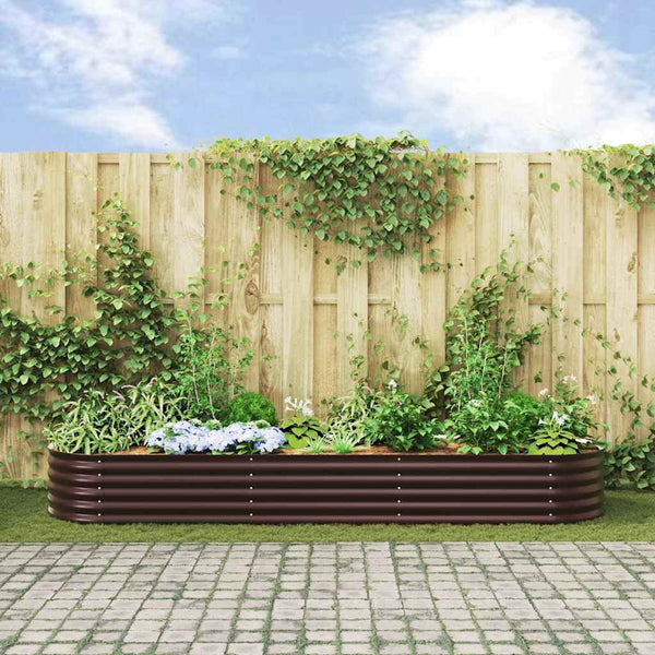 Hochbeet Braun 320 cm Stahl